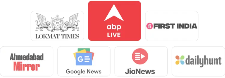 Featured in ABP Live, Lokmat Times, First India, Ahmedabad Mirror, Google News, JioNews, Dailyhunt